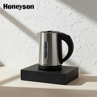Bouilloire électrique portable multifonctionnelle Honeyson, certifiée CE/CB/SASO/RoHS, pour hôtel, avec plateau de bienvenue, couleur personnalisable