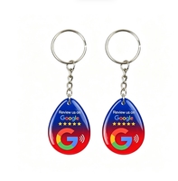 Carte porte-clés NFC RFID étanche personnalisable pour promotion, idéale pour hôtels, locations, promotion de sites web et entreprises