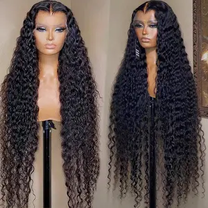 Peruca de cabelo humano brasileiro, vendor 13x6 hd transparente tela frontal onda profunda hd para mulheres negras