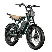 Bicicleta Eléctrica Plegable de Montaña con Llantas Gruesas de 20 Pulgadas, 1000W, 48V, Kit Completo de Accesorios con Espejo, Campana y Bocina para Escapadas Naturales