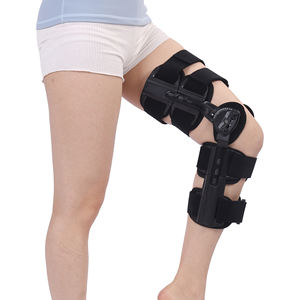 Joelheira de neoprene preta, cinta de joelho aberta, alta qualidade, suporte personalizado, perna, neoprene - Product Image 3