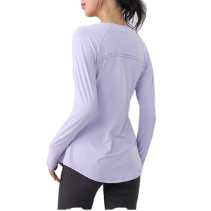Haut de sport pour femmes grandes tailles, léger, respirant, avec empiècements en mesh sur le devant, séchage rapide, coupe ample, pour fitness et entraînement, toucher doux, haut de sport actif - Product Image 1