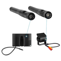 Hesida HD 1080P Pantalla de coche cámara de respaldo de coche inalámbrica con 7 pulgadas 4ch Quad Display Monitor grabadora para RV/SUV/Van/Pickup/camión