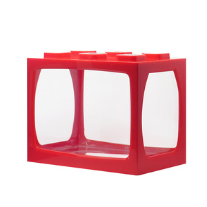 Mini aquarium transparent en plastique pour poissons Betta et poissons rouges, aquascape créatif de bureau - Product Image 5