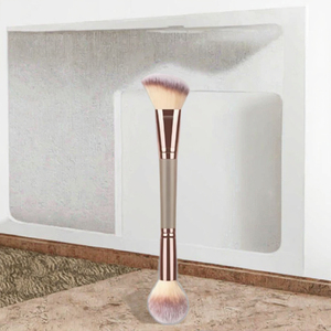 Juego de <span class=keywords><strong>brochas</strong></span> para polvos planos duraderos OEM y ODM, batidora para base, corrector de cejas, <span class=keywords><strong>brochas</strong></span> para abanico, mango de plástico, brocha de maquillaje individual - Product Image 2