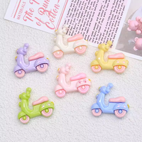 Mini-cabochons en résine en forme de véhicules, motos et mini-moteurs à dos plat pour fournitures de slime, accessoires de loisirs créatifs, breloques décoratives pour coques de téléphone