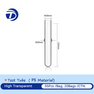 Laboratuvar Test malzemeleri tek kullanımlık plastik yüksek şeffaf malzeme PS sert Test tüpü - Product Image 6