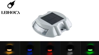 Marqueur solaire 12 LED, clignotant latéral de sécurité routière, pointe réfléchissante en aluminium, feux clignotants pour aménagement routier
