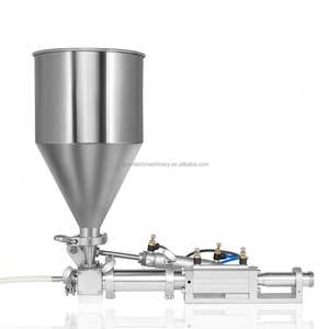 เครื่องบรรจุครีม โลชั่น เครื่องสำอางแบบตั้งโต๊ะ ความแม่นยำสูง ใช้ระบบนิวเมติกแบบลูกสูบ 1 หัวฉีด ปั๊มเซรามิก สำหรับสารเคมีในชีวิตประจำวัน - Product Image 3