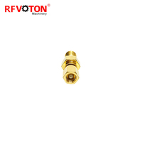 Prise femelle smc plaquée or d'approvisionnement d'usine vers adaptateur jack femelle sma connecteur coaxial coaxial rf (rf) en stock ROHS