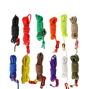 Tenda Kanopi Camping Luar Ruangan 4 Meter Panjang 4mm Tebal Reflektif Tahan Angin yang Dapat Disesuaikan dengan Tali Penahan Tenda Luar Ruangan yang Dapat Diikat - Product Image 2