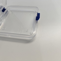 10X10X2.5cm Grandes boîtes à membrane en plastique pour l'emballage de la montre Matériau de qualité supérieure pour un stockage sécurisé