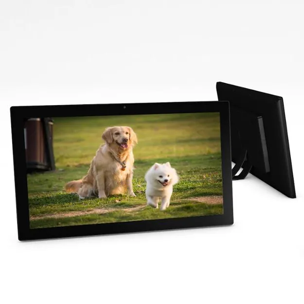 18.5 polegadas Digital Picture Frame 1366x768 Suporte de Áudio Reprodução de Vídeo de Alta Resolução Digital Photo Frame Relógio Calendário Alarme