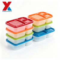 Conteneur de stockage alimentaire en plastique PP de qualité alimentaire, réutilisable, écologique, compatible micro-ondes, tailles personnalisables, impression de logo personnalisée pour salade