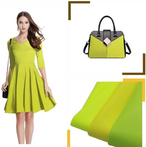 गर्म बिक्री 2020 फैशन नीयन भेड़ बनावट पु सिंथेटिक अशुद्ध चमड़े के लिए जूते और हैंडबैग - Product Image 1