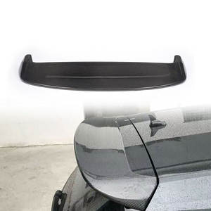 Pour VW <span class=keywords><strong>GOLF</strong></span> <span class=keywords><strong>7</strong></span> VII MK7 <span class=keywords><strong>GTI</strong></span> R 2014-17 Aileron de toit arrière en Fiber de carbone lèvre d'aile supérieure - Product Image 1