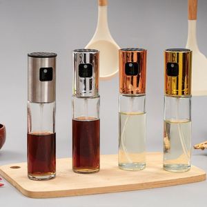 Rociador de Aceite de Vidrio con Diseño Atomizador, Dispensador de Aceite Antiderrames y Antigoteo, Botella de Acero Inoxidable para Salsa de Soya y Vinagre, Uso en la Cocina - Product Image 3