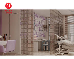 Muebles de Exhibición Modernos para Salón de Uñas, Diseño Personalizado para Salón de Belleza, Estación de Espejo para Peluquería, Spa - Product Image 3