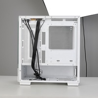 Boîtier PC Gamer Transparent MATX USB3.0 en Verre Trempé Mid Tower avec Type-C en option pour Cartes Mères M-ATX/Mini-ITX