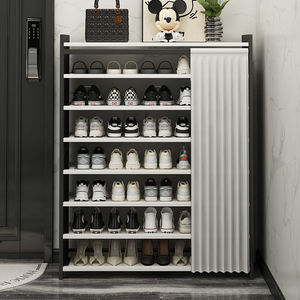 ชั้นวางรองเท้าแบบตั้งพื้นทรงสี่เหลี่ยมผืนผ้า พร้อมฝาครอบกันฝุ่น ขนาด 100x70 ซม. อเนกประสงค์ สำหรับห้องนั่งเล่น ใช้ได้กับเด็ก - Product Image 2