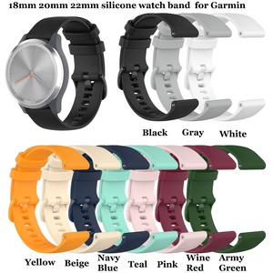 Bracelet intelligent en caoutchouc 18mm 20mm 22mm boucle colorée bracelet en silicone à dégagement rapide pour <span class=keywords><strong>Garmin</strong></span> Venu Sq2/Venu2S - Product Image 2