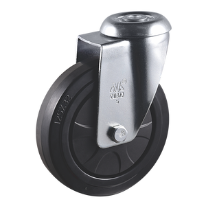 Rueda giratoria y rueda giratoria de hierro de goma VIMA 3 4 5 pulgadas 120kg 160kg Heavi Duti carrito de compras rueda de servicio mediano - Product Image 6