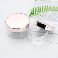 Pots à cosmétiques en plastique avec couvercles en or rose, 30g, 100g, 200g, 250g, 500g, récipients ronds pour le gommage des lèvres des animaux de compagnie