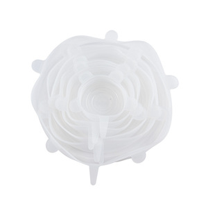 6 couvercles extensibles réutilisables en silicone pour bols - Product Image 5