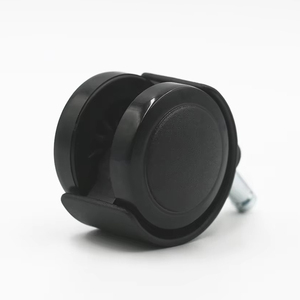 Ruedas de acero giratorias de 360° de 50 mm, negras, ajustables, silenciosas y ecológicas, directas de fábrica, para muebles de interior y exterior, hogar y oficina. - Product Image 2