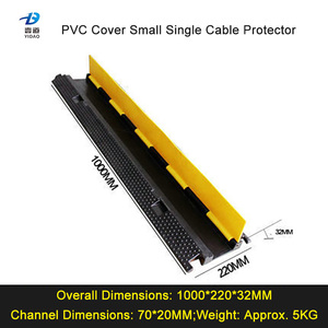 Rampe de protection de câbles en PVC, simple ou double canal, pour intérieur, extérieur, scène et circulation - Product Image 2