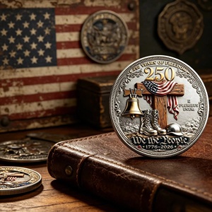 <span class=keywords><strong>Pièce</strong></span> commémorative Aigle américain et drapeau américain - <span class=keywords><strong>Pièce</strong></span> <span class=keywords><strong>de</strong></span> <span class=keywords><strong>collection</strong></span> en métal - Product Image 4