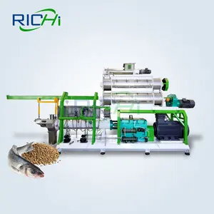 10 T/H Floating Fish Feed Twin Screw Extruder For Floating Fish Feed