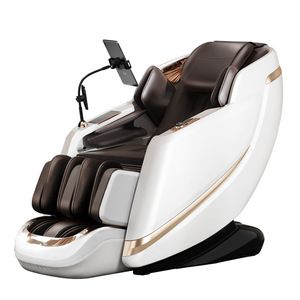 Fauteuil de massage à gravité zéro SL Rail, massage complet du corps avec massage du cou, des épaules, du dos, de la taille, des jambes et des pieds, utilisation à domicile, beige, blanc, marron, noir - Product Image 4