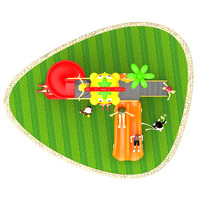Grande aire de jeux extérieure pour enfants Toboggans en métal plastique Fun Garden Entertainment Amusement Park Facilities Amusement Parks