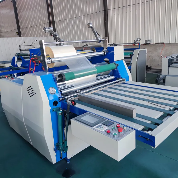 ZHENHUA FMJ zhenhua नालीदार पेपरबोर्ड गत्ता अर्द्ध ऑटो Bopp Laminating मशीन फिल्म सीई Stander के साथ विनिर्माण