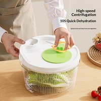 Huishoudelijke multifunctionele PP-materiaal handmatige stofdichte afdruipbak keuken salade groente was- en droogtool