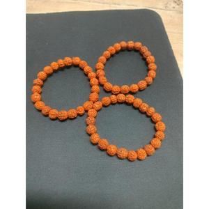 Bracelets en bois Rudraksha unisexes en gros, différentes tailles au choix, environ 7 pouces, faits à la main - Product Image 6