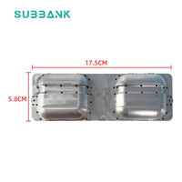 Moule de sublimation 3D Subbank personnalisé pour Airpods Pro, lot de 4 coques en aluminium, outil de chauffage rectangulaire moderne, technique de moulage par injection