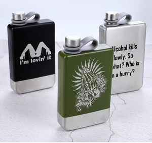 Du Lịch Ngoài Trời phẳng chai rượu vang sang trọng hình vuông 304 thép không gỉ Mini 8oz <span class=keywords><strong>Hip</strong></span> Flask cho người đàn ông phụ nữ cho cắm trại Quà Tặng - Product Image 1