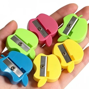Sacapuntas con Diseño de Manzana a Precio de Fábrica, Material Escolar con Forma de Fruta de Dibujos Animados para Niños, Recompensas para el Aula con Buena Calidad - Product Image 3