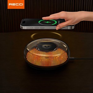 RECCI RCW-42 3-Gear Dimmable Ambient <b>Light</b> Wireless Fast Charger for Smartphones - Product Image 2