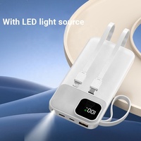 Promotion Vente Flash Power Bank 10000mAh Charge Rapide Powerbank Power Banks Logo Personnalisé Lumière d'Urgence Extérieure