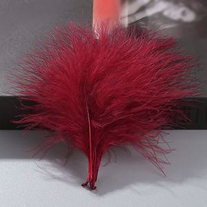 Plumes naturelles en gros, plumes de marabout de dinde pour la fabrication de bijoux, boucles d'oreilles, colliers et pinces à cheveux - Product Image 3