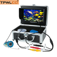 Détecteur de poissons portable 1000TVL, étanche IP68, écran 7 pouces, câble de 15 m, kit de caméra de pêche sous-marine avec 12 LED blanches