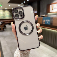 Nouvelle conception, nouveau procédé : Étui magnétique électroplaqué pour iPhone 16, compatible avec la recharge sans fil pour iPhone 14, 15, 16, 17, 18 Pro Max