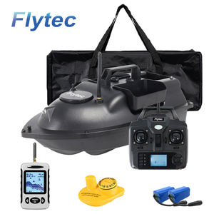 Bateau à appâts de pêche GPS Flytec 500M avec 3 catapultes, bateau de pêche à la carpe, écran LCD GPS, détecteurs de poissons sans fil, sac de transport pour bateau - Product Image 1