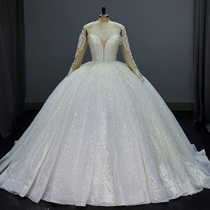 Dernier modèle <span class=keywords><strong>de</strong></span> <span class=keywords><strong>robe</strong></span> <span class=keywords><strong>de</strong></span> mariée élégante <span class=keywords><strong>pour</strong></span> femmes grande taille <span class=keywords><strong>robe</strong></span> <span class=keywords><strong>de</strong></span> bal avec décoration en dentelle Lspf04 - Product Image 2