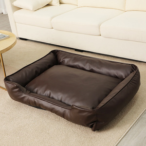 Thời trang da chó Xe giường Mat chỉnh hình bộ nhớ bọt chó giường tùy chỉnh sang trọng <span class=keywords><strong>c</strong></span>ó thể giặt Bộ nhớ bọt Pet Dog Giường chống trượt dưới - Product Image 4