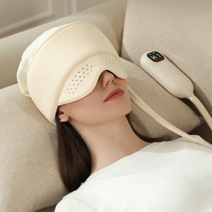 Head Massager Electric Scalp Massage Cap With Eye Care Heat Therapy Rechargeable USB For Fatigue Relief - Product Image 3
