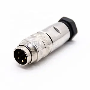 C091 Connector Din 4 Pin M16 X 0.75 Auto Electrical Pin Connector